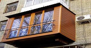 Внешняя отделка балкона Павловский Посад цена от 1017 руб. м/2.